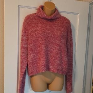 Miami Soft Pink Cowl Neck Sweater